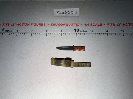 1/6 Scale Modern Era Combat Knife with Scabbard