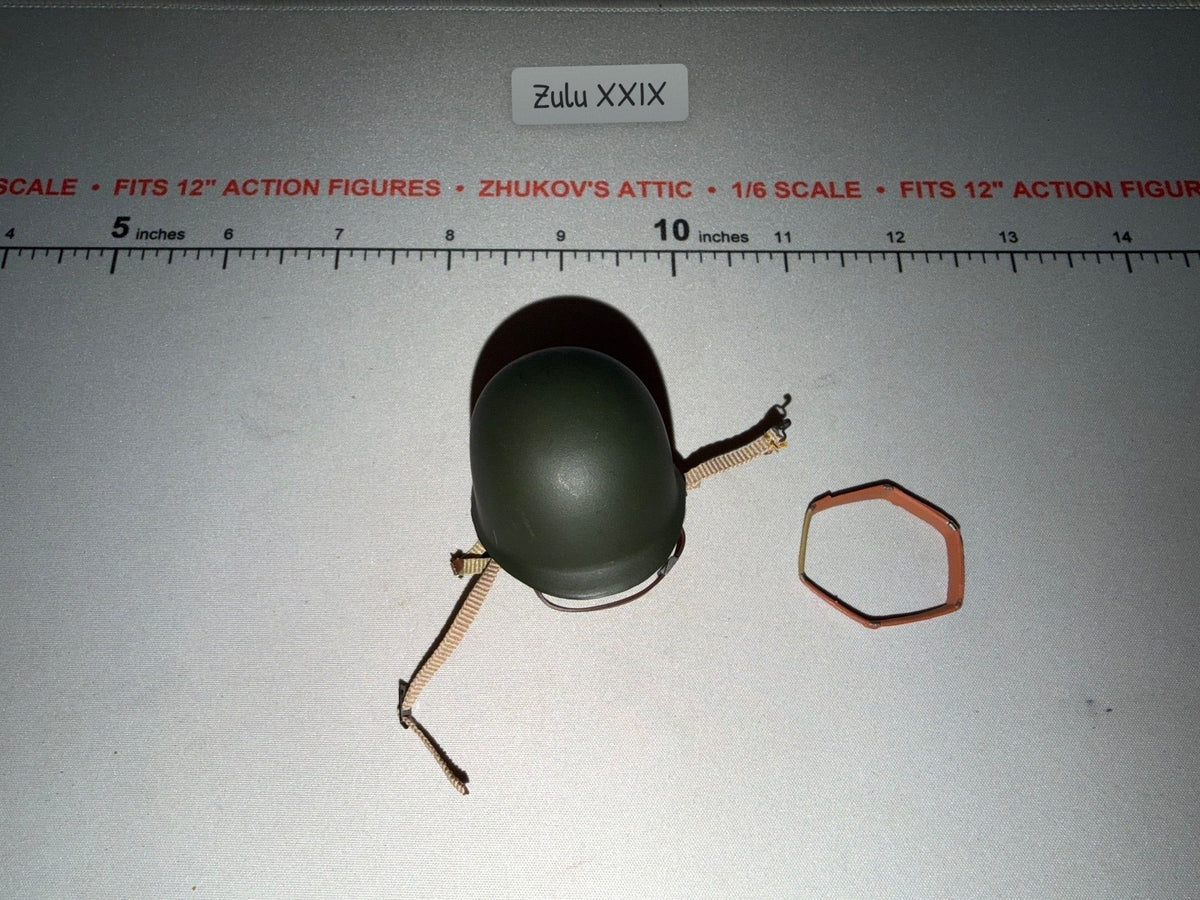 1/6 Scale WWII US M1 Helmet with Liner and Chin Strap
