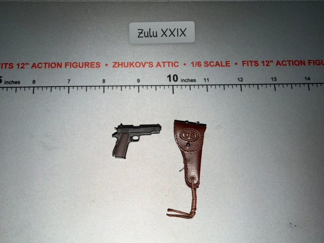 1/6 Scale WWII US M1911 Pistol and Holster Set - Dragon