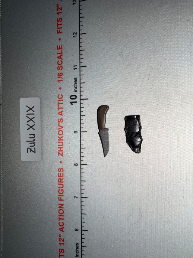 1/6 Scale Modern Era Hunting Knife and Sheath