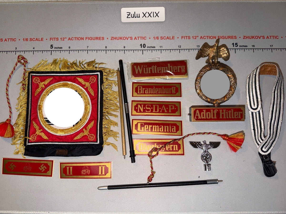 1/6 Scale WWII German Flag Insignia and Standards Lot