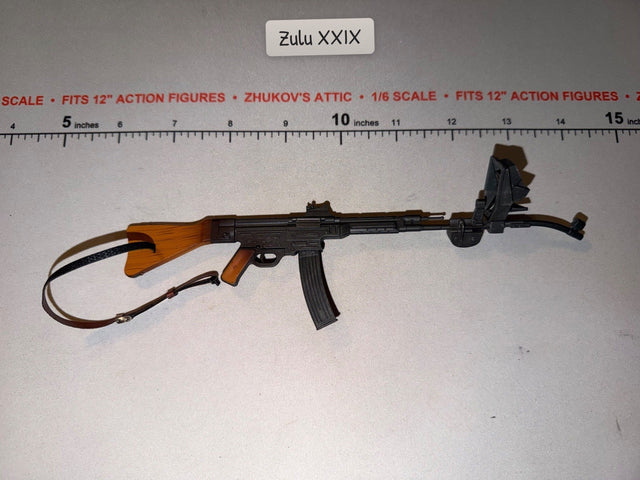 1/6 Scale WWII German StG44 MP-44 Assault Rifle with Curved Trench Barrel