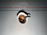 1/6 Scale WWII German Medical Helmet with Red Cross Markings and Chin Strap