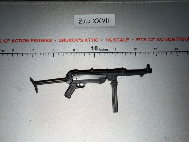 1/6 Scale WWII German MP-40 Submachine Gun with Folding Stock