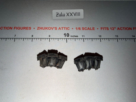 1/6 Scale WWII German Kar-98 Ammunition Pouches - Leather