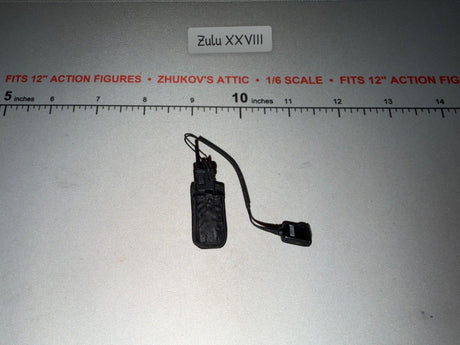 1/6 Scale Modern Era Tactical Radio with Coiled Cord Remote Speaker Mic
