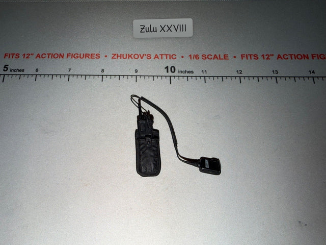 1/6 Scale Modern Era Tactical Radio with Coiled Cord Remote Speaker Mic
