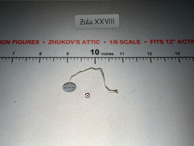 1/6 Scale WWII German Identity Disc with Cord