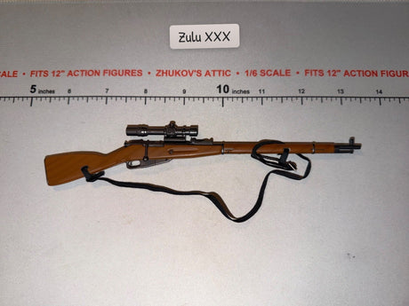 1/6 Scale WWII Russian Mosin Nagant Sniper Rifle with Scope and Sling