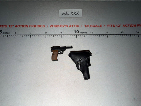 1/6 Scale WWII German Pistol and Holster Set