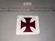 1/6 Scale Medieval Templar Knight Cross Tabard Flag
