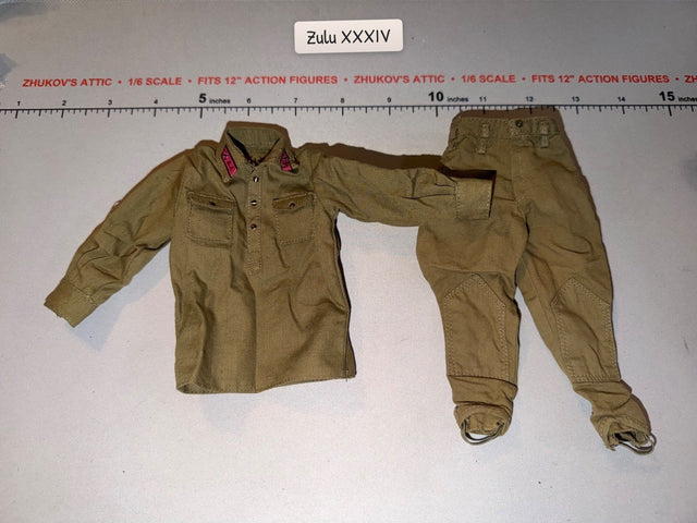 1/6 Scale WWII Russian Uniform Set with Trousers