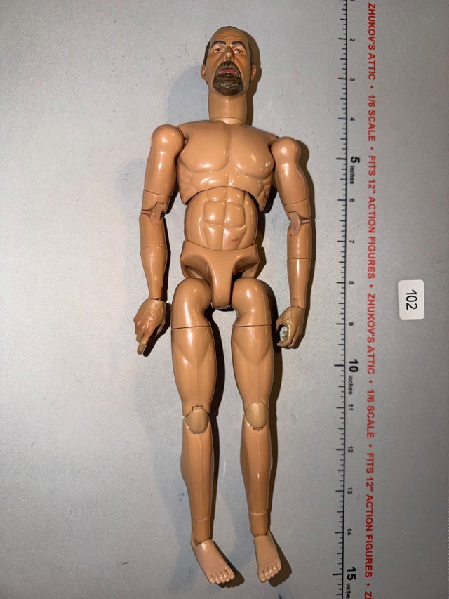 1/6 Scale Civil War Nude Male Action Figure Basic Body / Beard - Sideshow