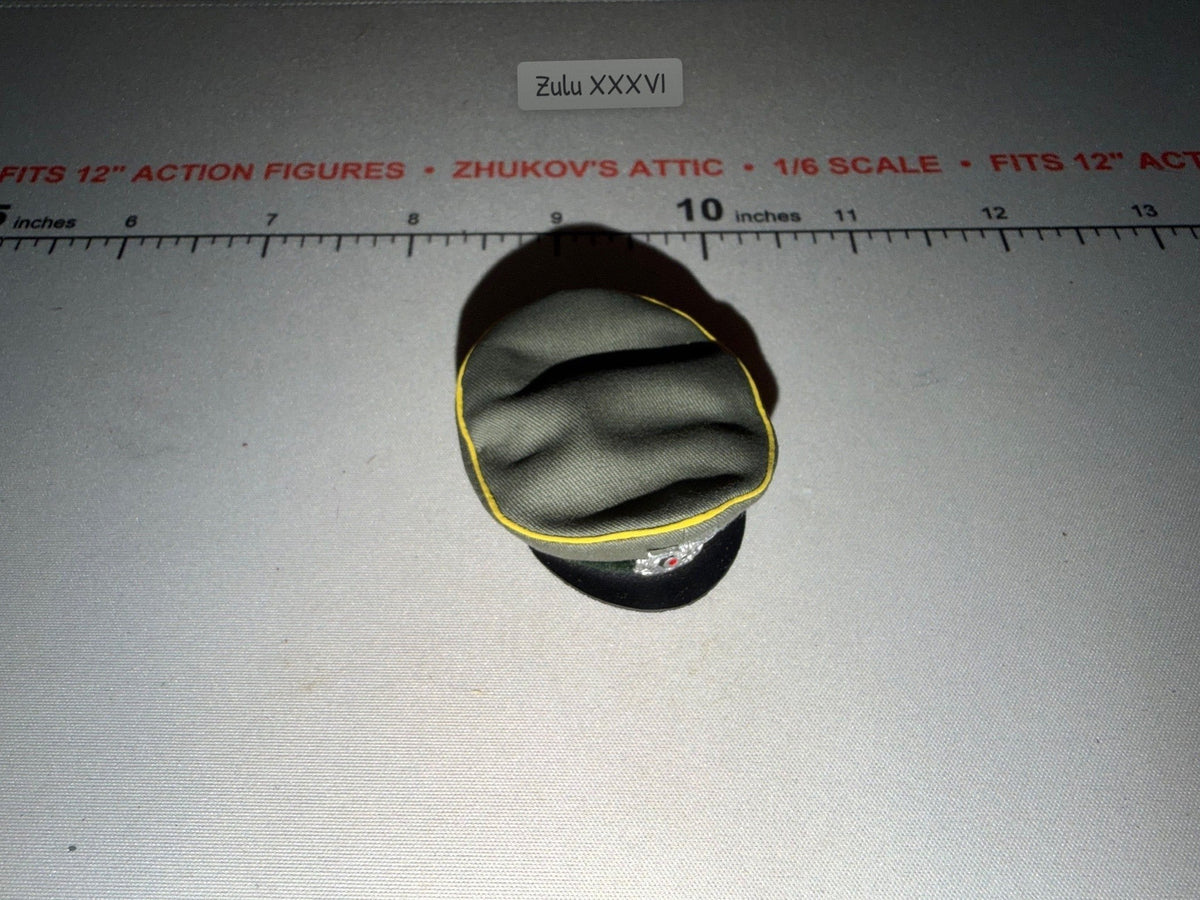 1/6 Scale WWII German Cavalry Officer Visor Cap - DID