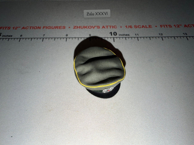 1/6 Scale WWII German Cavalry Officer Visor Cap - DID