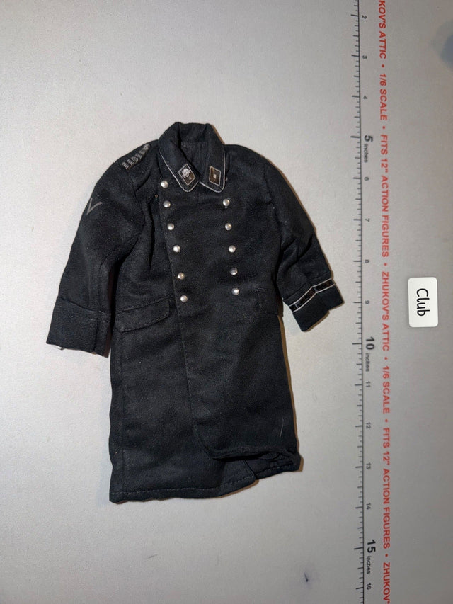 1/6 Scale WWII German Waffen Black Great Coat