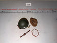 1/6 Scale WWII US M1 Paratrooper Helmet with Net and Chinstrap Set