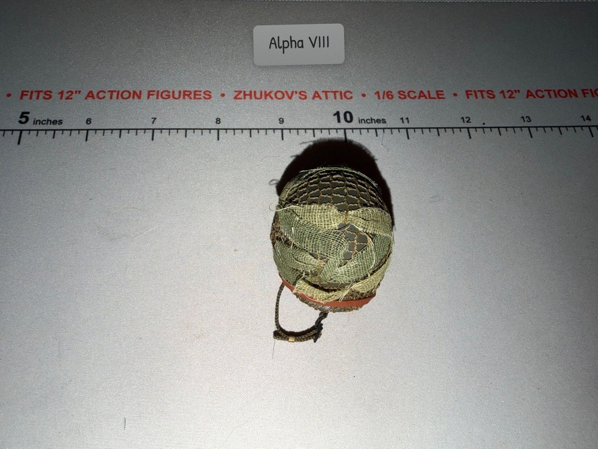 1/6 Scale WWII US M1 Paratrooper Helmet with Net