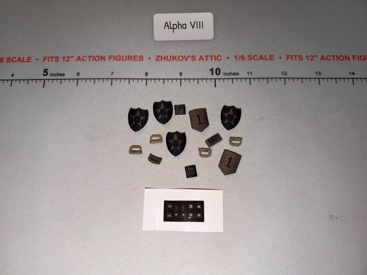 1/6 Scale Modern Division Shoulder Patches and Accessories Set