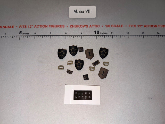 1/6 Scale Modern Division Shoulder Patches and Accessories Set
