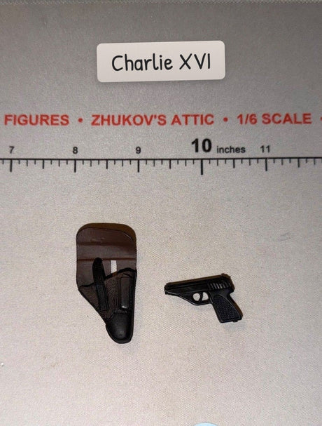 1/6 Scale WWII German Pistol and Holster Set - Ultimate Soldier