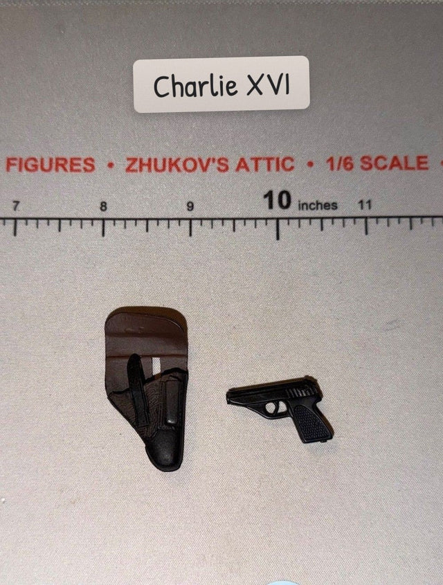 1/6 Scale WWII German Pistol and Holster Set - Ultimate Soldier