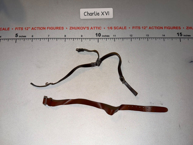 1/6 Scale WWII German Officer Belt and Suspenders Set