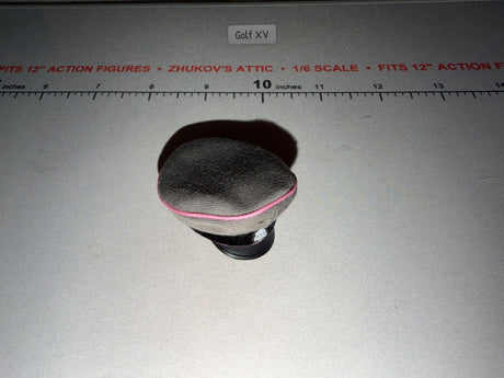 1/6 Scale WWII German Officer Visor Cap with Pink Piping