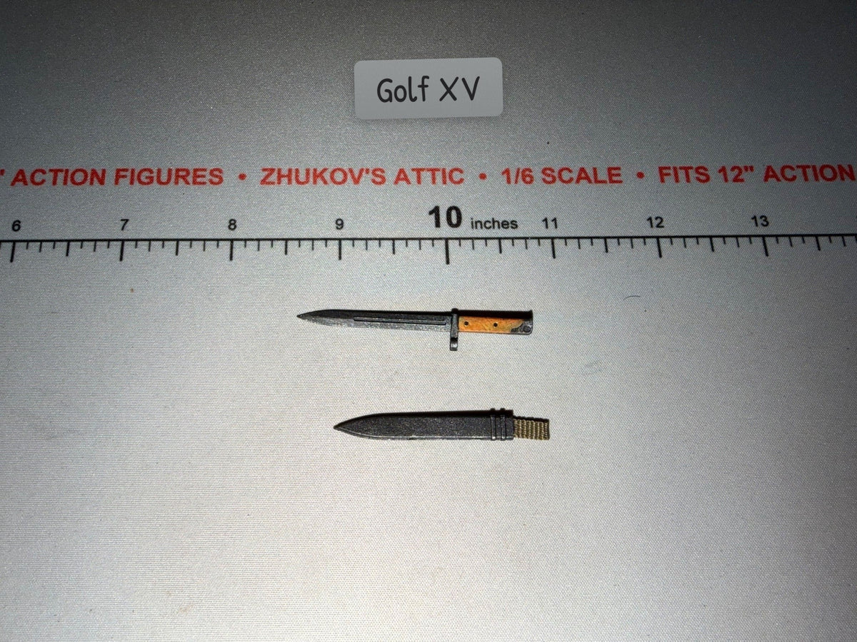 1/6 Scale WWII Russian Bayonet with Scabbard