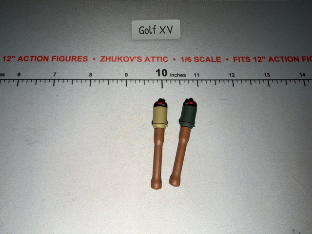 1/6 Scale WWII German Stick Grenade Set