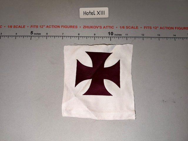 1/6 Scale Medieval Templar Knight Cross Flag