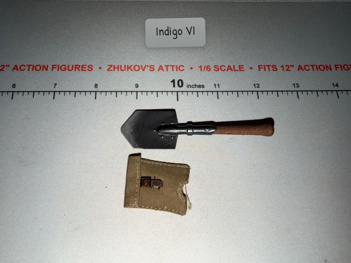 1/6 Scale WWII Russian Army Entrenching Tool Shovel with Cover