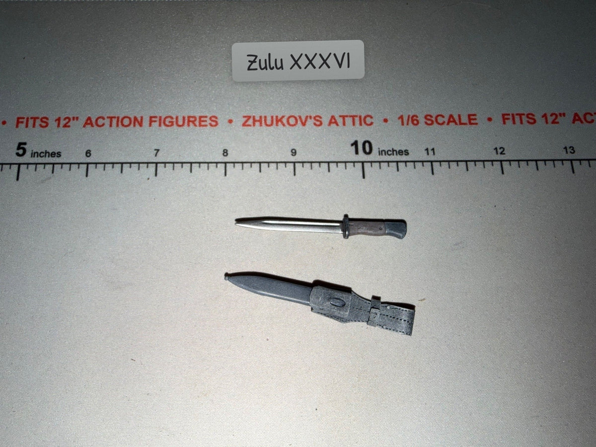 1/6 Scale WWII German Bayonet with Scabbard