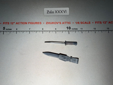 1/6 Scale WWII German Bayonet with Scabbard