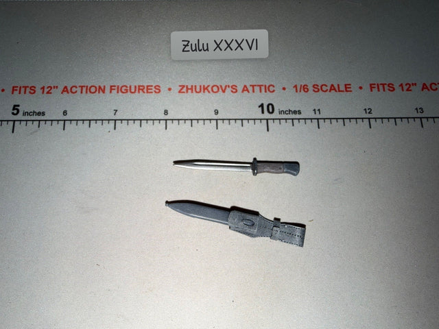 1/6 Scale WWII German Bayonet with Scabbard