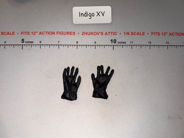 1/6 Scale Modern Black Gloves