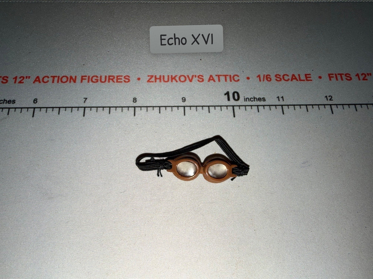 1/6 Scale WWII German Aviation Goggles with Strap - GI Joe
