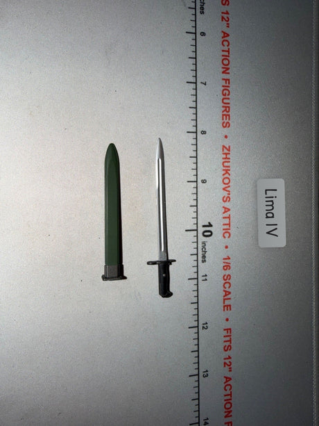 1/6 Scale WWII US Bayonet with Scabbard - Dragon