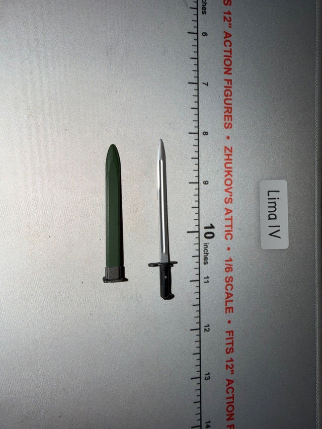 1/6 Scale WWII US Bayonet with Scabbard - Dragon