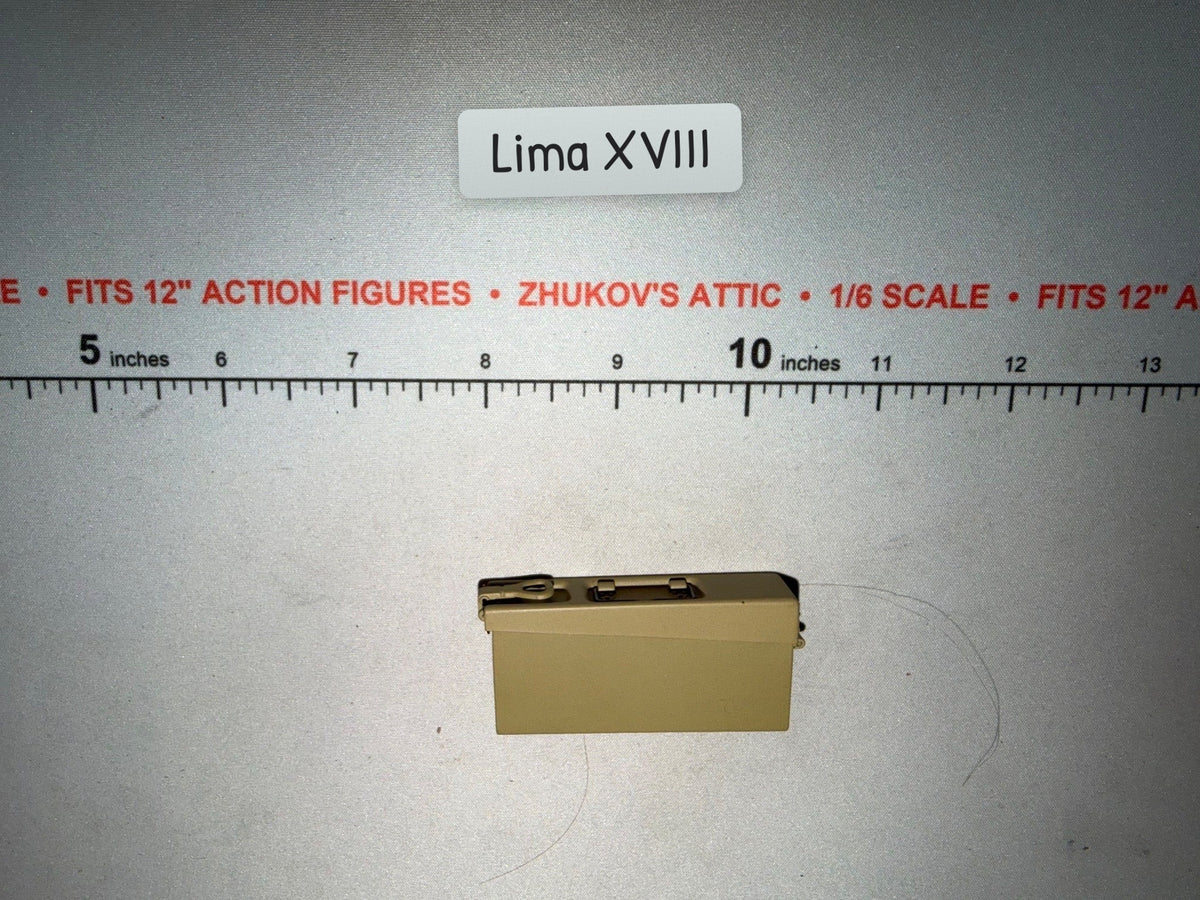 1/6 Scale WWII German Tan Machine Gun Ammunition Box - Dragon