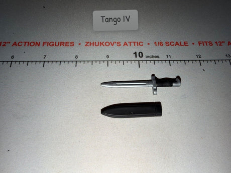 1/6 Scale WWII US Bayonet with Scabbard - GI Joe