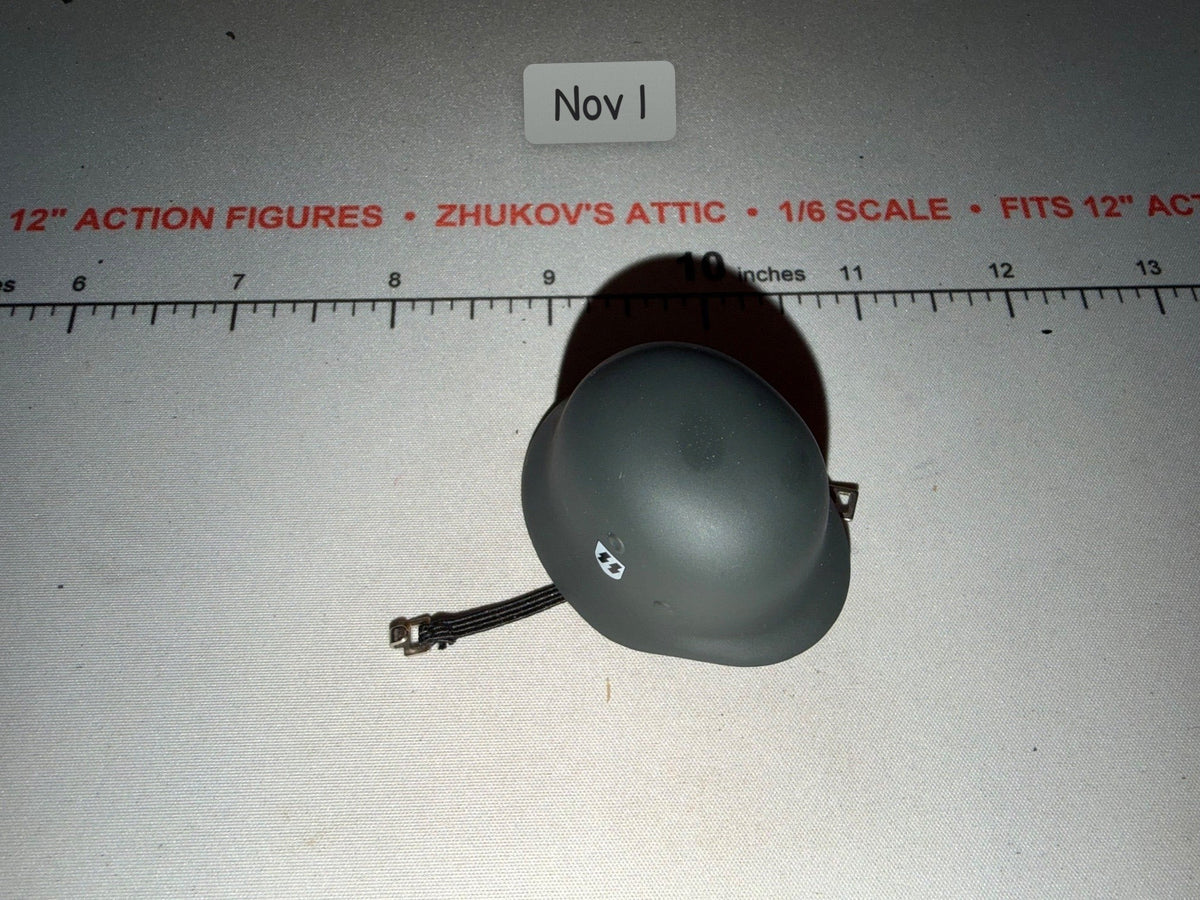 1/6 Scale WWII German Helmet with Chin Strap - Dragon