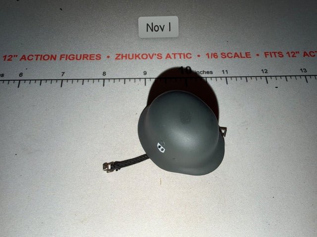 1/6 Scale WWII German Helmet with Chin Strap - Dragon