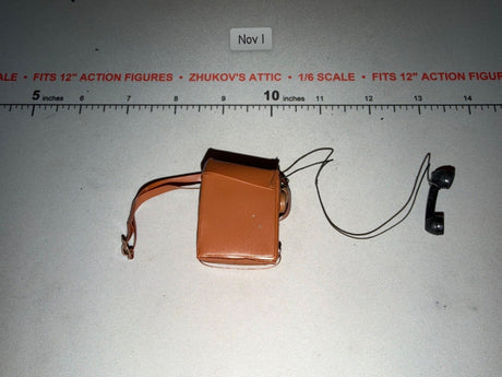 1/6 Scale WWII US Field Telephone with Case - GI Joe Vintage Remake