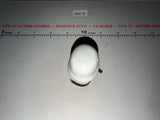 1/6 Scale WWII German Helmet - White Wash - Metal