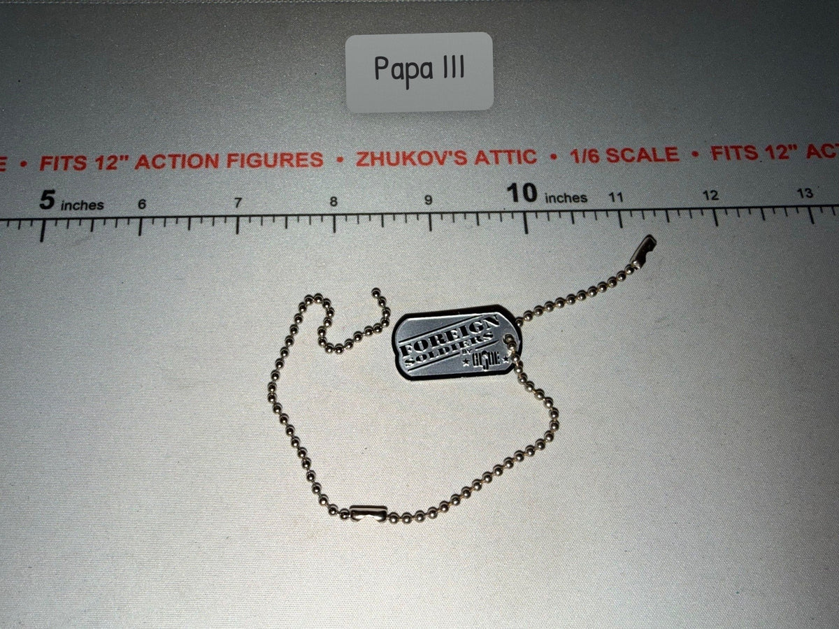 1/6 Scale Foreign Soldiers Dog Tag - GI Joe Vintage Remake