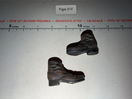 1/6 Scale WWII German Brown Brown Low Boots