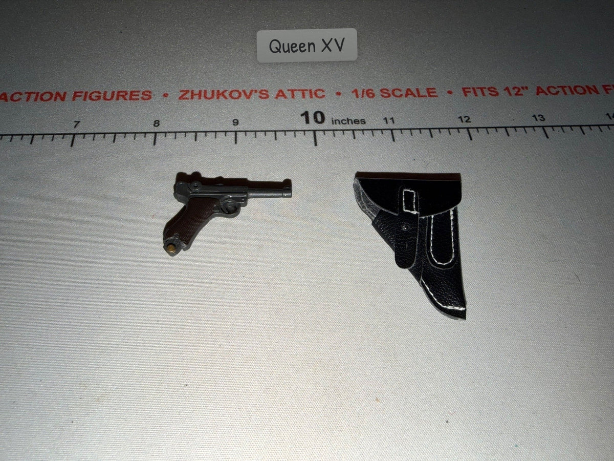 1/6 Scale WWII German Luger P08 Pistol and Holster