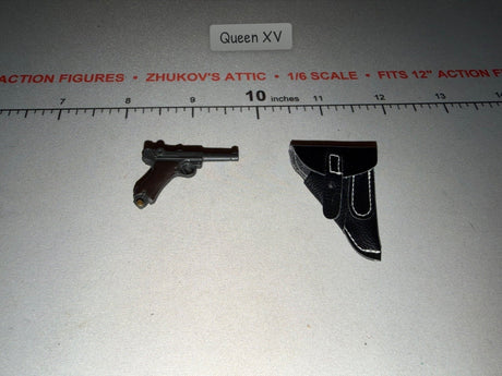 1/6 Scale WWII German Luger P08 Pistol and Holster