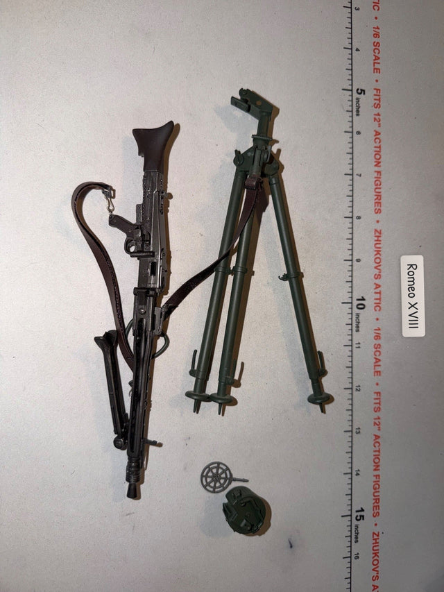 1/6 Scale WWII German MG-42 Machine Gun with Tripod Mount
